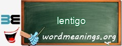 WordMeaning blackboard for lentigo